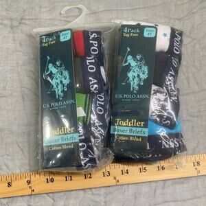 U.S Polo Assn. Bundle of Toddler Briefs 2 packs Size 4T